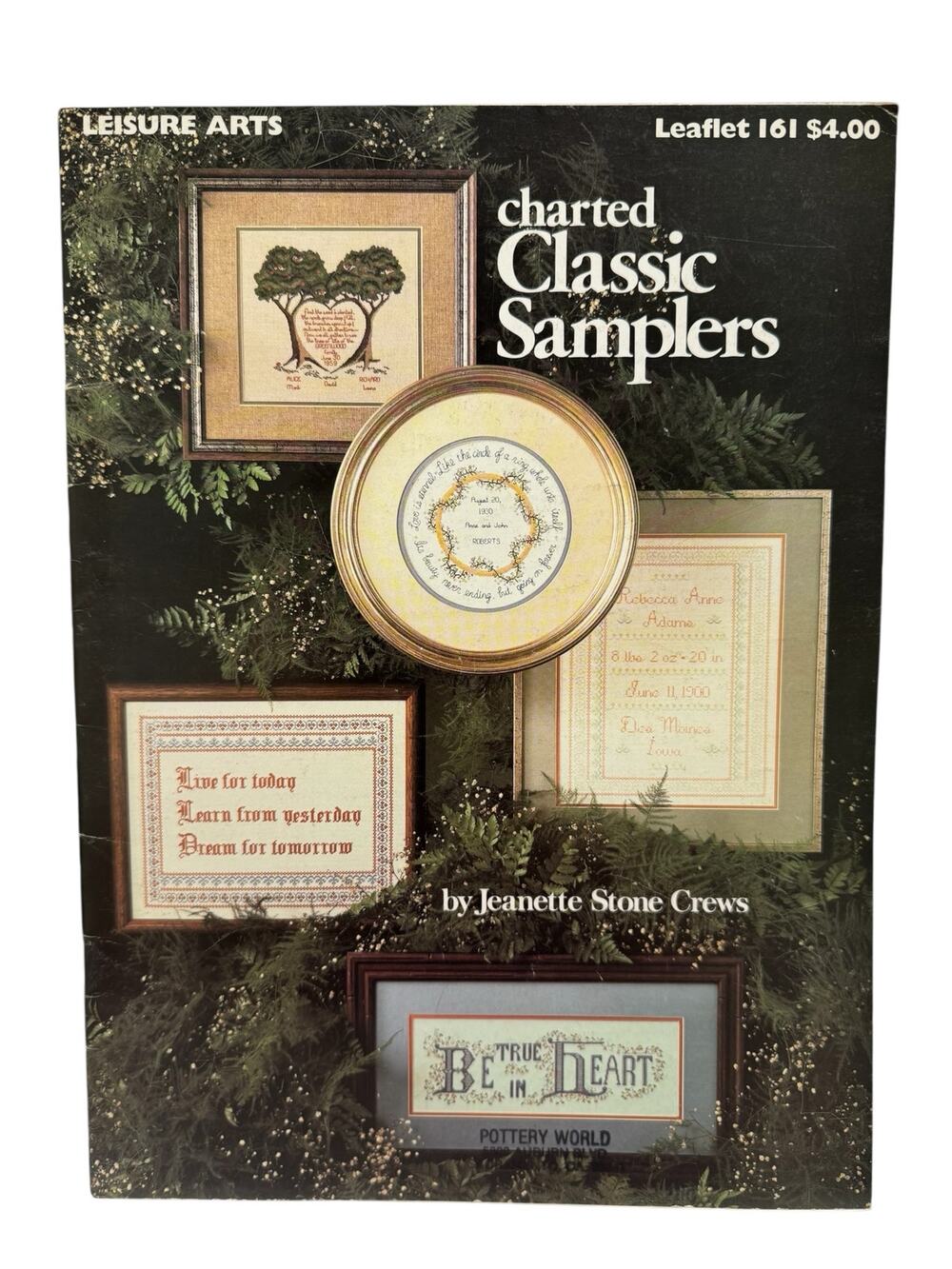 Vintage Classic Samplers Cross Stitch Instruction Leaflet 1979 #161 Cottage